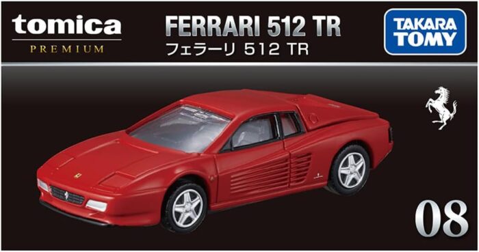 Tomica Premium #8 - Ferrari 512 TR - Red (Takara1:64) [Imported]. - Image 1