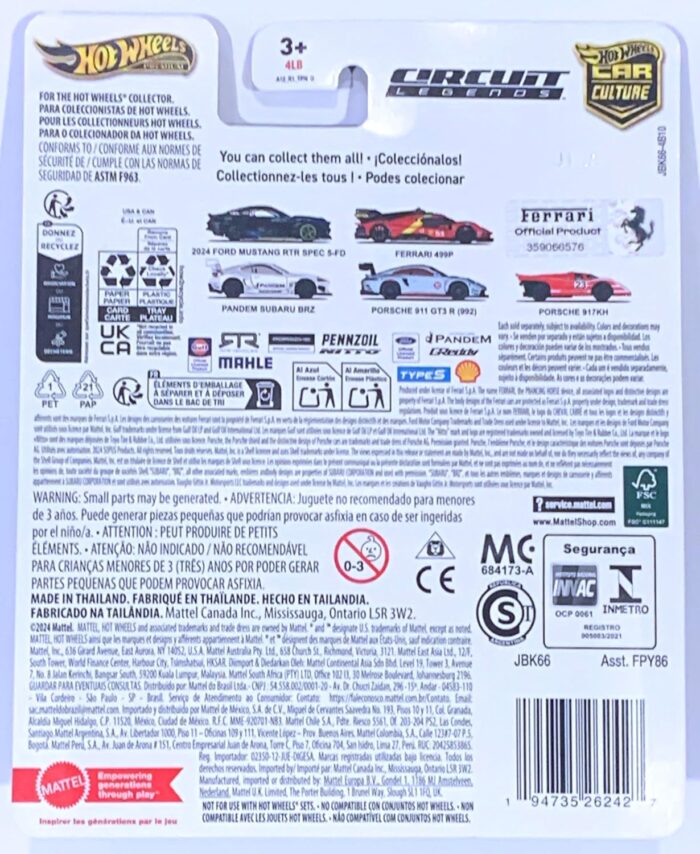 Hot Wheels Premium Circuit Legends - Ferrari 499P (JBK66) [Imported]. Chase Piece. - Image 5