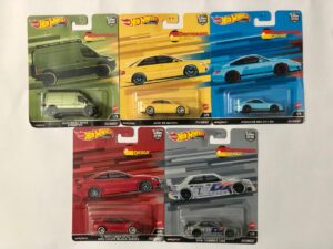 Hot Wheels Premium - Car Culture - Deutschland Design - Full Set of 5 cars (Cards not mint)