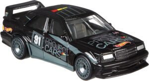 Hot Wheels Premium - Car Culture - Mercedes-Benz 190E 2.5-1.6 - Euro Speed - Black (Project Cars) - FLC18 - Image 4