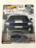 Hot Wheels Premium - Fast & Furious - Custom Mustang - Furious Fleet - Blue- GRK56