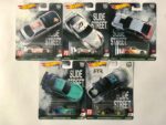 Hot Wheels Premium - Car Culture - Slide Street - Full set of 5 cars (Cards not mint)