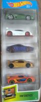 Hot Wheels 5 Cars Pack - HW Exotics (FKT62) [Opened & Resealed].