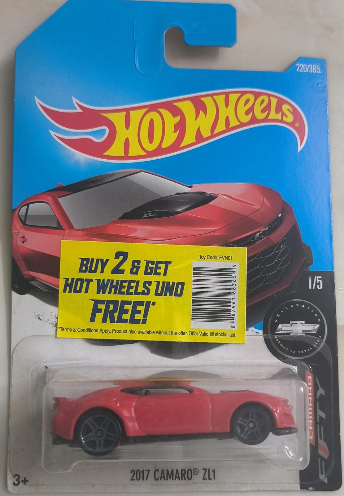 WhatsApp Image 2026-06-22 at 8.53.34 PM Hot Wheels - Camaro ZL1 (DTW80). - Image 1