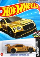 Hot Wheels Mainline - 2018 Bentley Continental GT3 - JBC18 - Golden