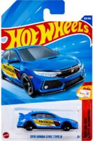 Hot Wheels Mainline - 2018 Honda Civic Type R - JBB77 - Blue