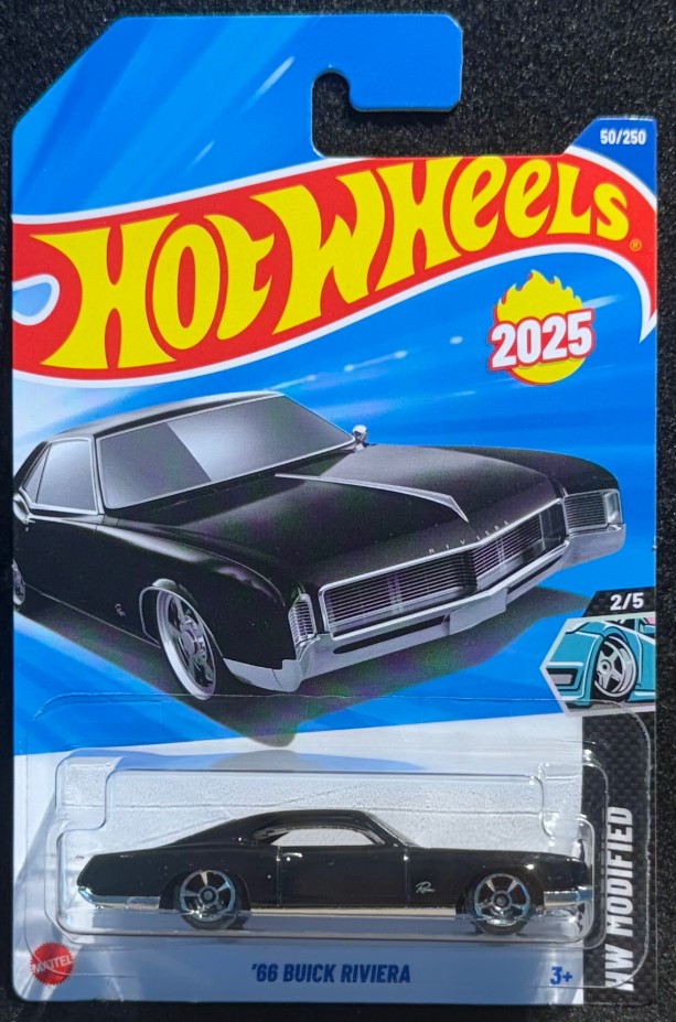 68 Buick Reviera-JBB56 Hot Wheels Mainline - 68 Buick Reviera - JBB56 - Black - Image 1