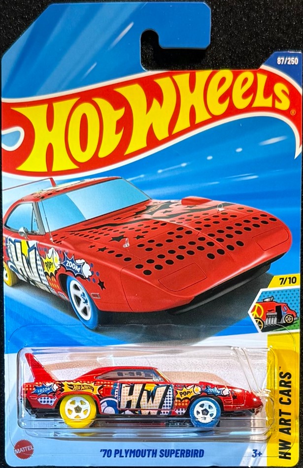70 Plymouth Superbird-HYX96 Hot Wheels Mainline - 70 Plymouth Superbird - HYX96 - Red - Image 1