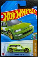 Hot Wheels Mainline - 90 Honda Civic Custom EF - HYX90 - Fluro