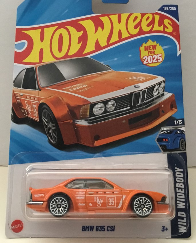BMW 635 CSi-JBB84 Hot Wheels Mainline - BMW 635 CSi - JBB84 - Orange - Image 1
