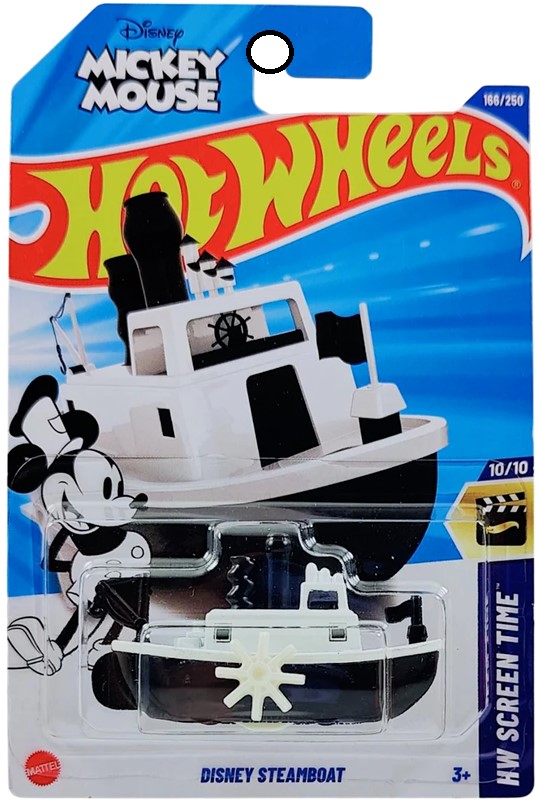 Disney Steamboat-HYY98 Hot Wheels Mainline - Disney Steamboat - HYY98 - White - Image 1