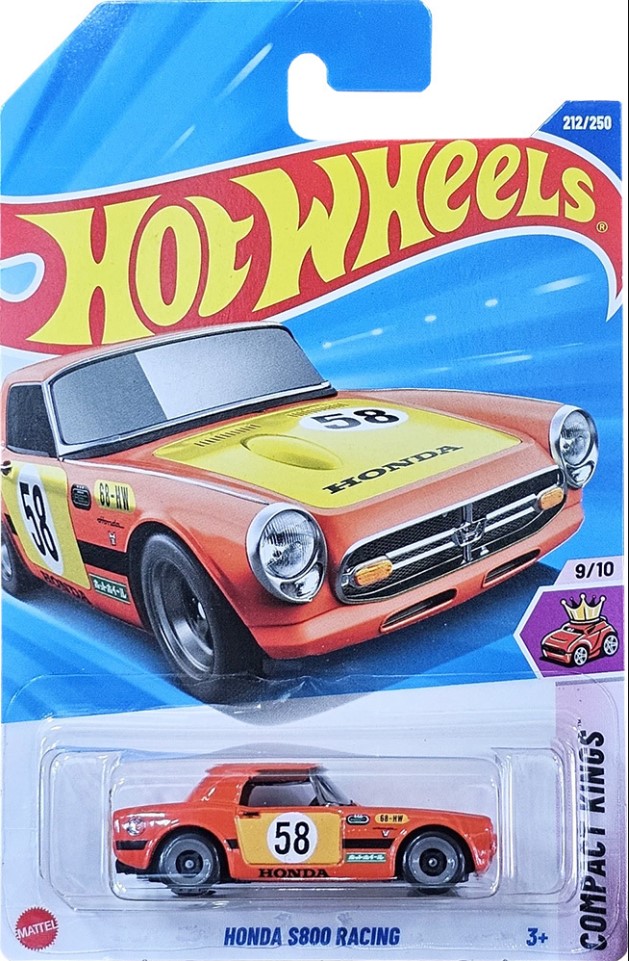 Honda S800 Racing-JBC30 Hot Wheels Mainline - Honda S800 Racing - JBC30 - Red - Image 1