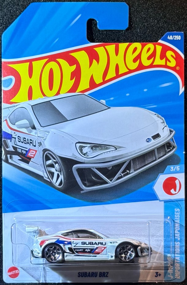 Subaru BRZ-JBB55 Hot Wheels Mainline - Subaru BRZ - JBB55 - White - Image 1