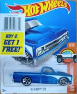 Hot Wheels - 67 Chevy C10 Blue - DHP15 (Cut Card).