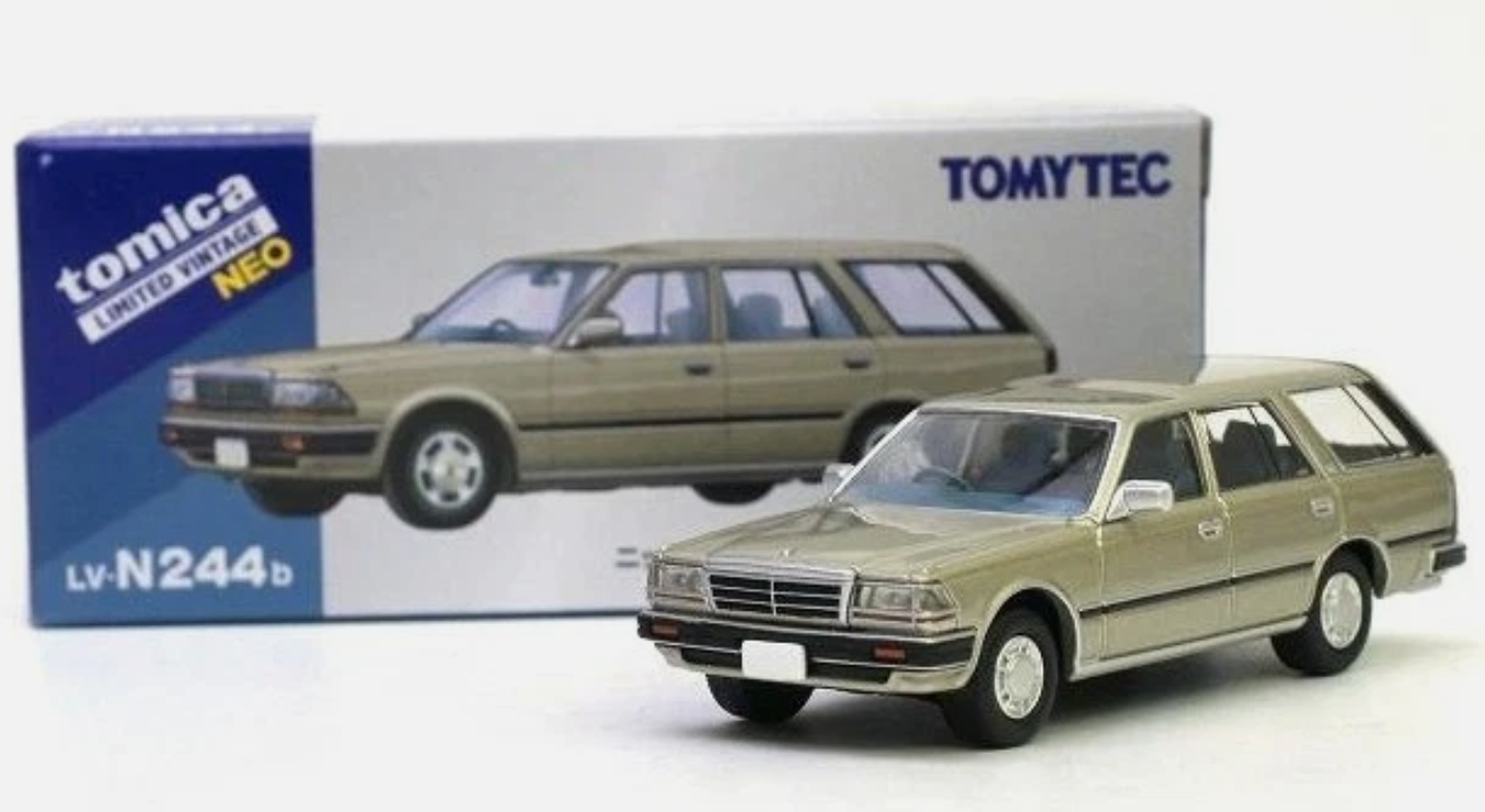 5 Tomica Limited Vintage - Nissan Gloria Wagon V20E GL Yellow Silver 1991 (LV-N244b). - Image 1