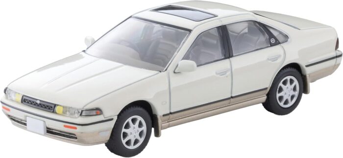 Tomica Limited Vintage Neo LV-N319c Nissan Sephiro Town Ride SV White/Beige - Image 2