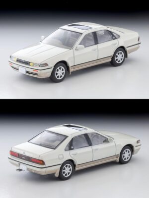 Tomica Limited Vintage Neo LV-N319c Nissan Sephiro Town Ride SV White/Beige - Image 3