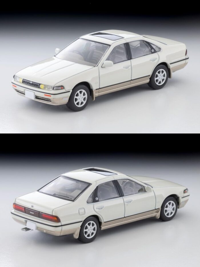 Tomica Limited Vintage Neo LV-N319c Nissan Sephiro Town Ride SV White/Beige - Image 3