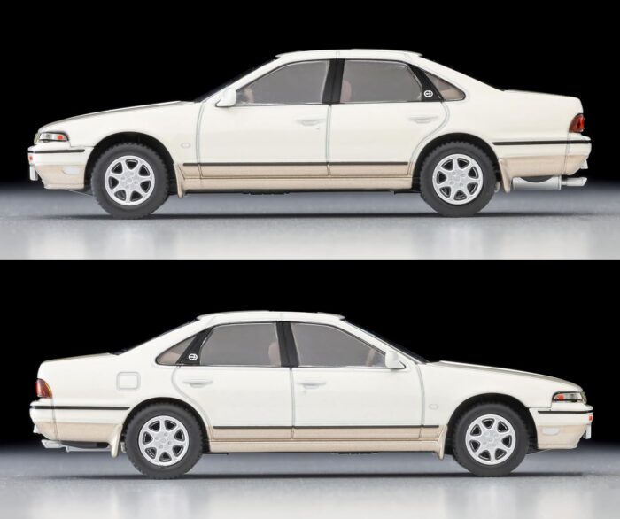 Tomica Limited Vintage Neo LV-N319c Nissan Sephiro Town Ride SV White/Beige - Image 5