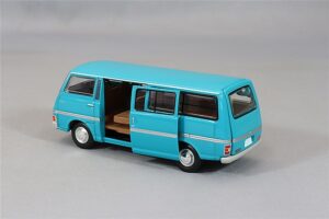 Tomica Limited Vintage - Nissan Homer Long Light Van (Blue) '76 Model (LV-N341a). - Image 2