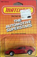 Matchbox - Ferrari Testarossa (MB75) 1986 Card.