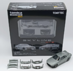 Tomica Limited Vintage - Nissan Skyline 2-Door Sports Coupe 25GT TURBO with Optional Parts, Silver, 2000 Model (LV-N353a).