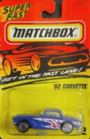 Matchbox Superfast # 32 - 62 Corvette (MB094) [Blister Dent].