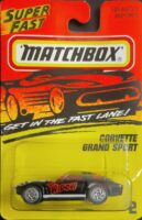 Matchbox Superfast # 2 - Corvette Grand Sport (MB200) [Blister Cracked].